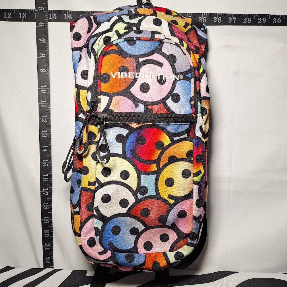 Vibedration Hydration Backpack w/o bladder - Smiley Faces - Used